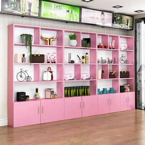 美容院化妆品展示柜产品展柜简约现代自由组合药店理发店美甲柜子