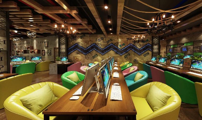 上海220平米现代混搭网咖网吧电竞装修设计效果图