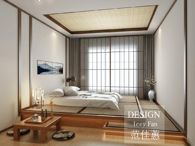 428平米日式风格别墅卧室装修效果图门窗创意设计图