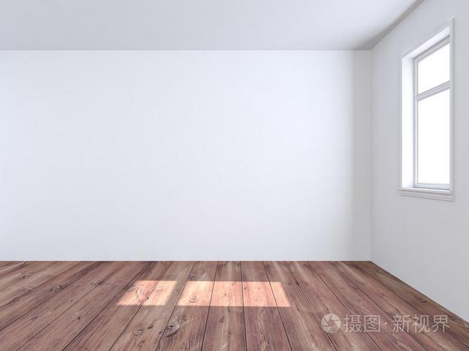 白空房间木地板