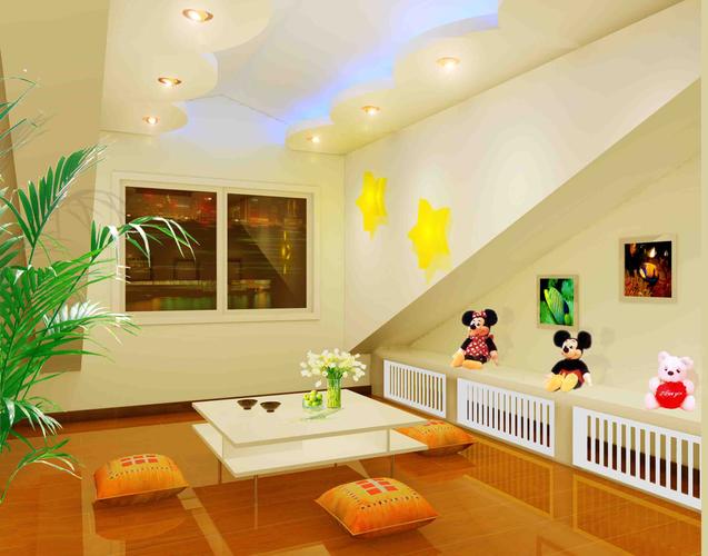 儿童吧家庭客厅设计作品装修效果图运城装修网装饰互联