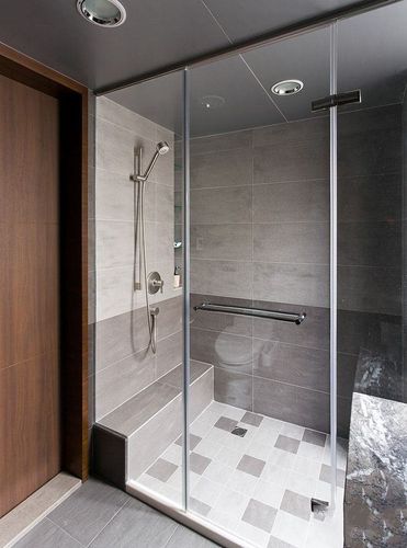 日式优质132平三居复式家居卫生间淋浴房花洒装修效果图