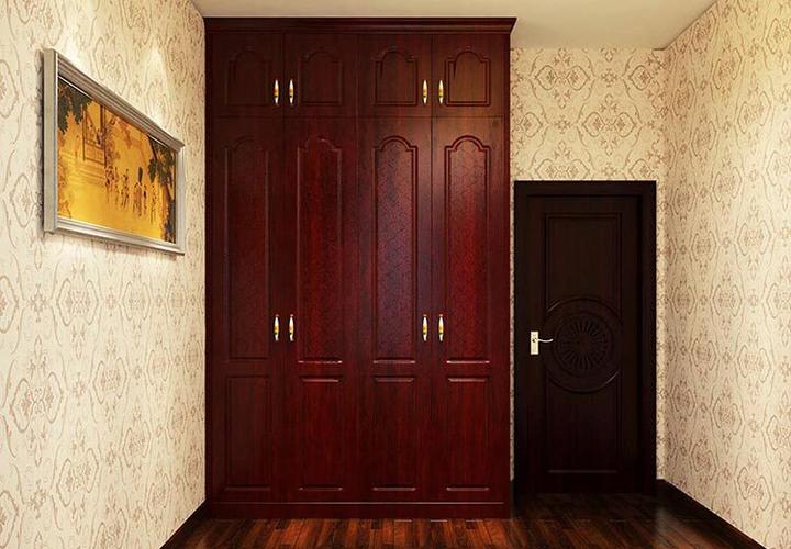 悠然自得生活空间卧室衣柜装修效果图现代风格红色衣柜图片