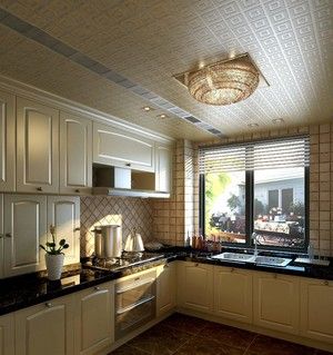 100平米欧式厨房室内吊顶设计装修效果图