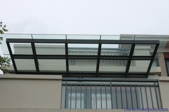 惠州市楼梯玻璃钢格雨棚玻璃雨棚厂家直销