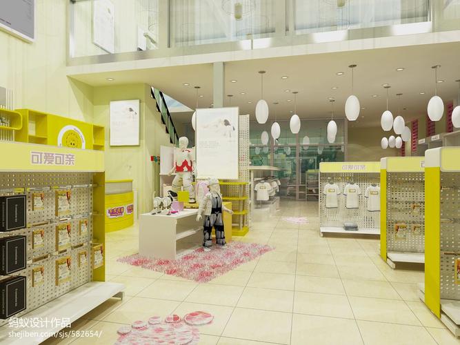 现代母婴店装修效果图商业展示设计图片赏析