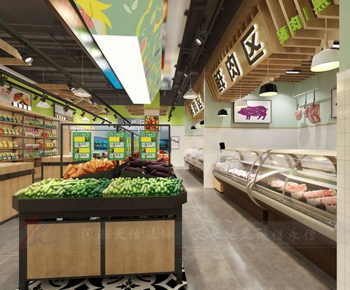 郑州生鲜超市装修公司生鲜超市设计要考虑客户的感受