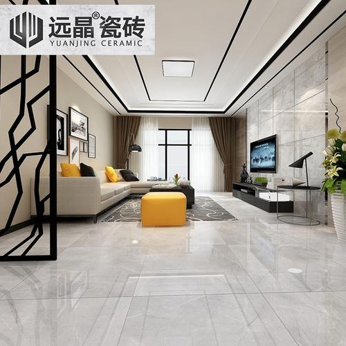 远晶800x800新款爵士白通体大理石客厅地板砖北欧风防滑耐磨瓷砖