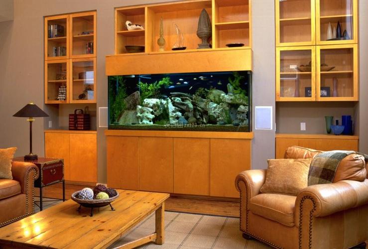 家庭客厅柜子鱼缸装修设计装信通网效果图