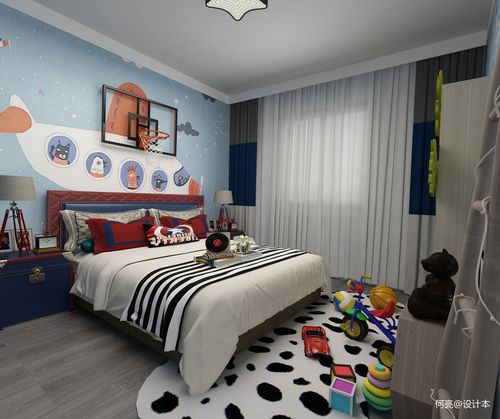 美式三居儿童房装修效果图片欣赏卧室美式经典卧室设计图片赏析