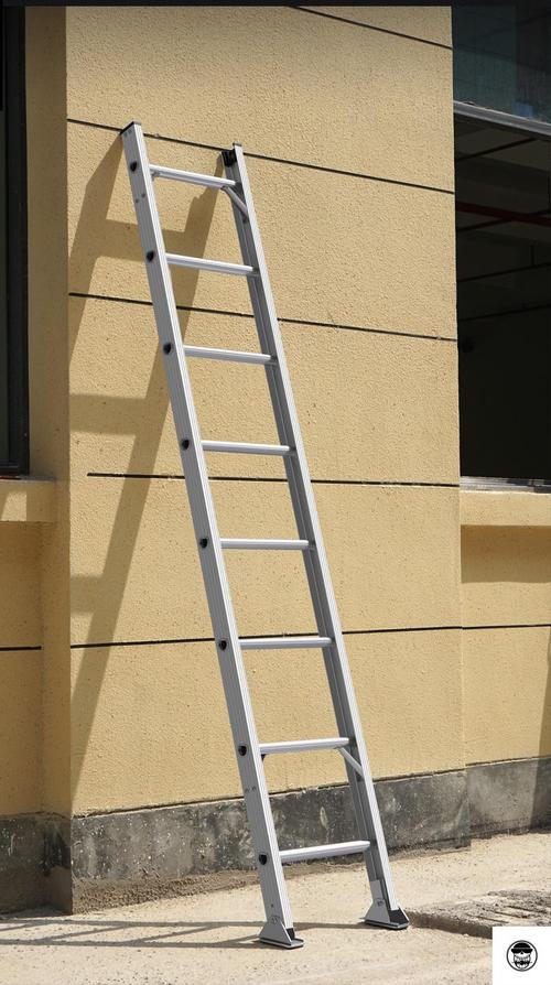 铝合金梯子加厚工程梯单面消防梯爬梯用便携直梯厚40