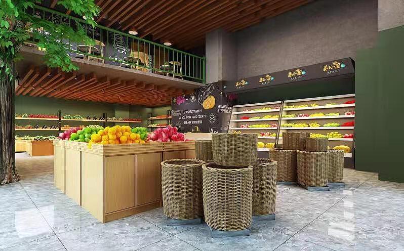 生鲜超市装修合肥小型生鲜超市装修设计效果图欣赏
