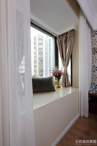 家庭飘窗窗帘装修设计设计图片赏析