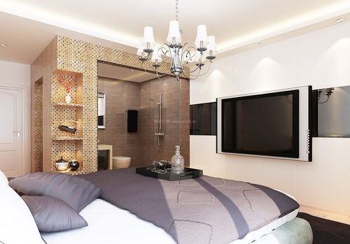 140平米家装卧室电视背景墙设计效果图