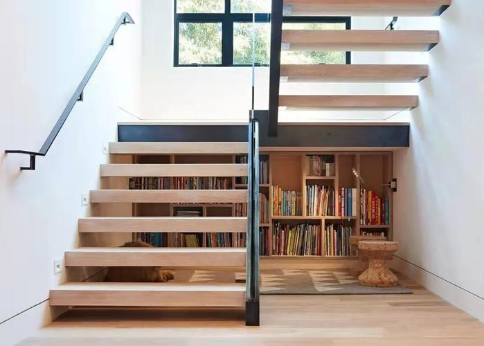 1结合收纳利用楼梯间下方的空间来储物简单又省事.
