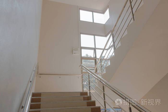 室内楼梯现代住宅的楼梯国防部的楼梯