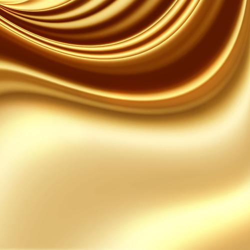 高档金色丝绸质感背景高清图片