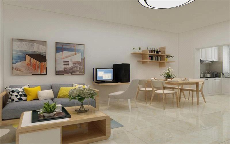 50平方米的公寓现代风格装修效果图将全屋结构优化后再利用精细的