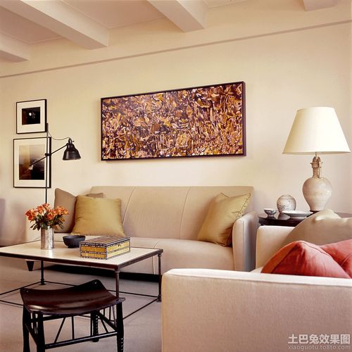 小客厅沙发装饰画效果图设计图片赏析
