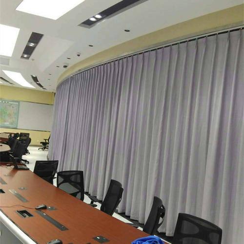 会议室窗帘会议室电动窗帘遮光卷帘办公楼单位防紫外线窗帘