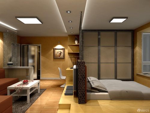 现代简约室内36平米一居室小户型装修效果图欣赏