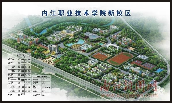 内江职业技术学院新校区计划结果图