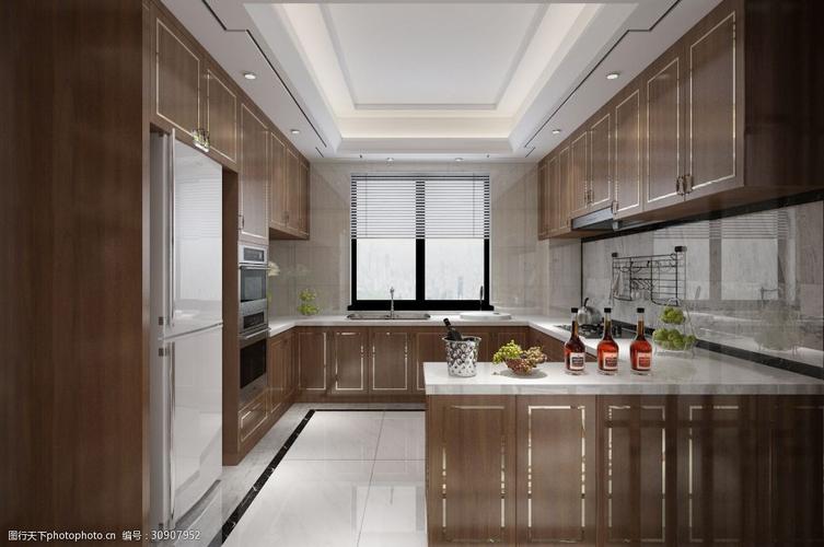 新中式厨房室内装饰装修效果图