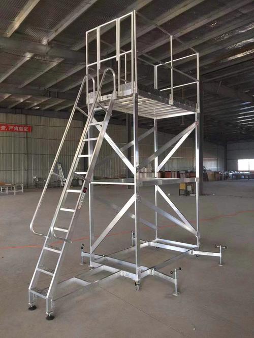 3米移动工作平台梯子铝合金组装爬梯