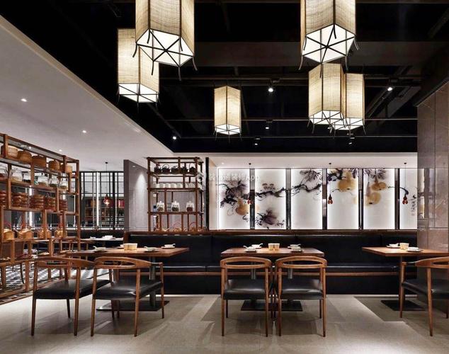 2022上海中餐店大堂装修布局图片装信通网效果图