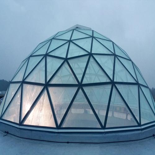 加工定制双曲面球形玻璃屋顶建筑钢化玻璃热弯弧形曲面钢化玻璃