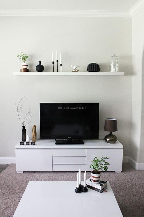 家小户型风格客厅简单电视墙装修效果图