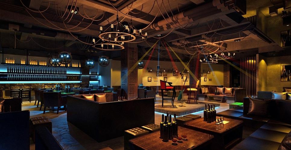 300平米气质系列主题酒吧设计装修效果图