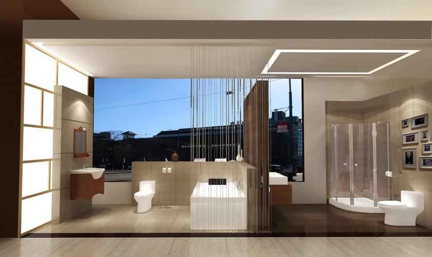 现代风格卫浴展厅设计装修效果图片
