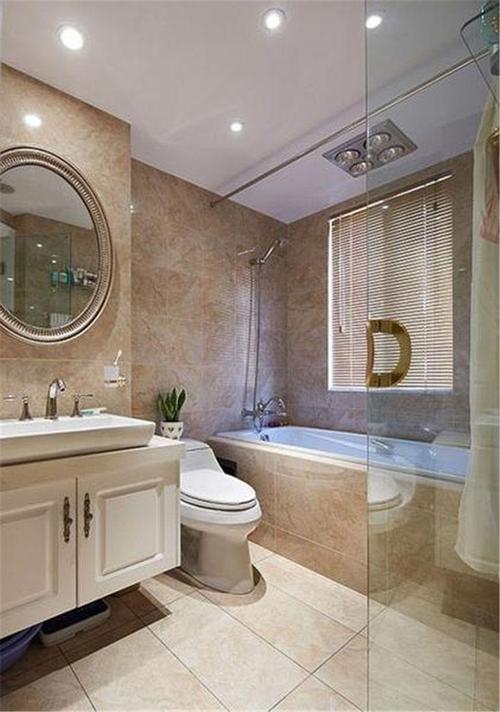 新古典风格三居室卫生间浴缸装修效果图大全