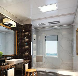 90平的房子卫生间铝扣板吊顶日式风格装修效果图