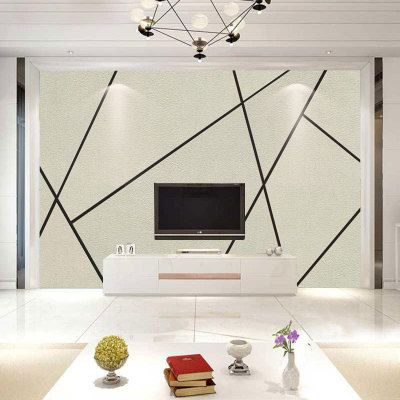 个性电视背景墙壁纸欧式客厅无纺布墙纸影视墙定做3d抽象菱形壁画