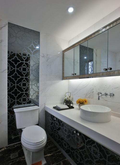 现代风格卫生间浴室柜效果图卫生间马桶图片
