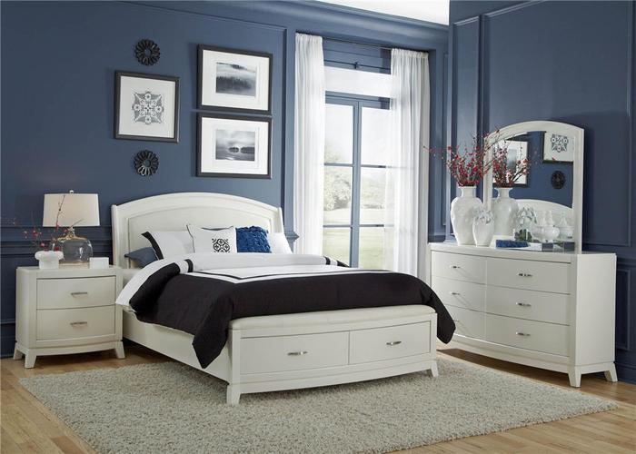 白色美式家具美式床家具白色韩式家具白色现代简约