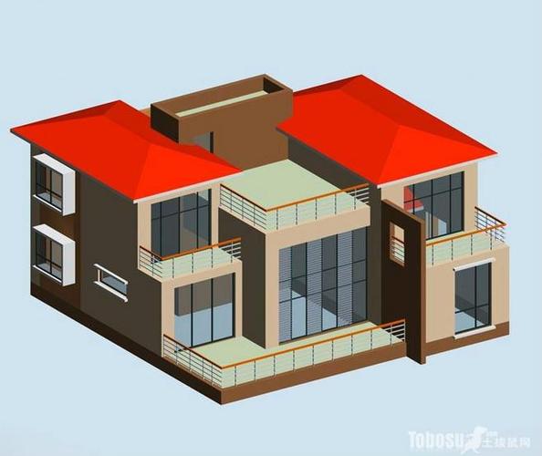 简约房子3d模型