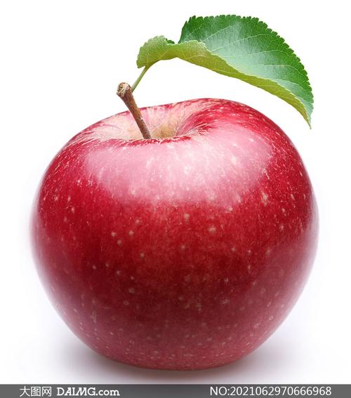 新鲜香甜口感红色苹果摄影高清图片