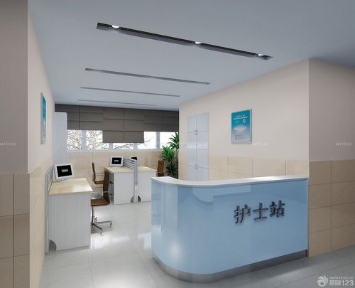 最新现代医院护士站装修效果图片