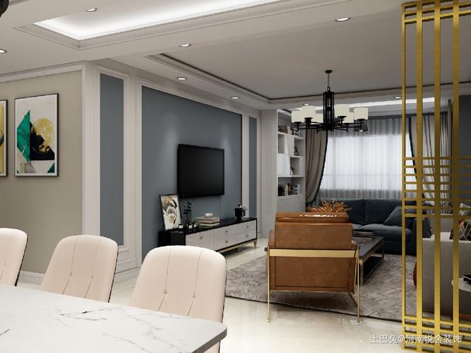 装饰客厅客厅现代简约116m05三居设计图片赏析