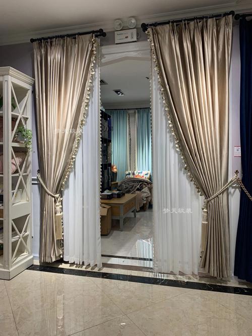 高精密窗帘轻奢美式现代法式卧室客厅窗帘