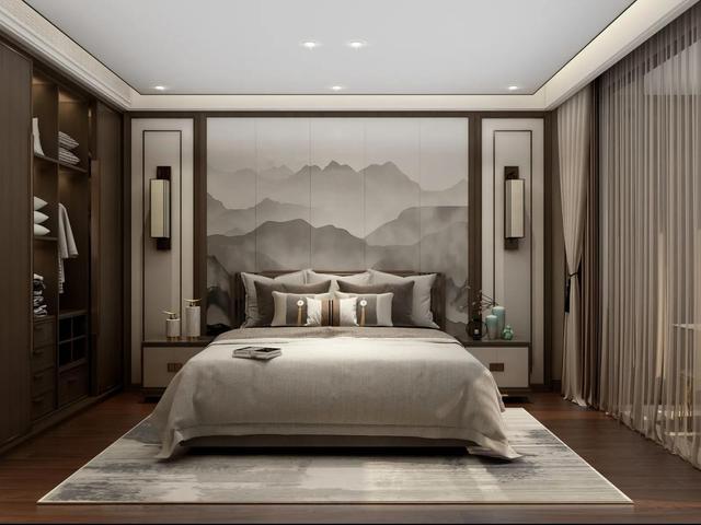 20款新中式卧室设计效果图喜欢新中式的请参考
