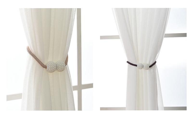 2019新款一对装磁铁窗帘系带绑带欧式客厅创意窗帘扣挂钩绑绳窗帘夹