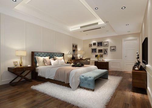 保利东湾东御190平方米欧式风格平层户型卧室装修效果图