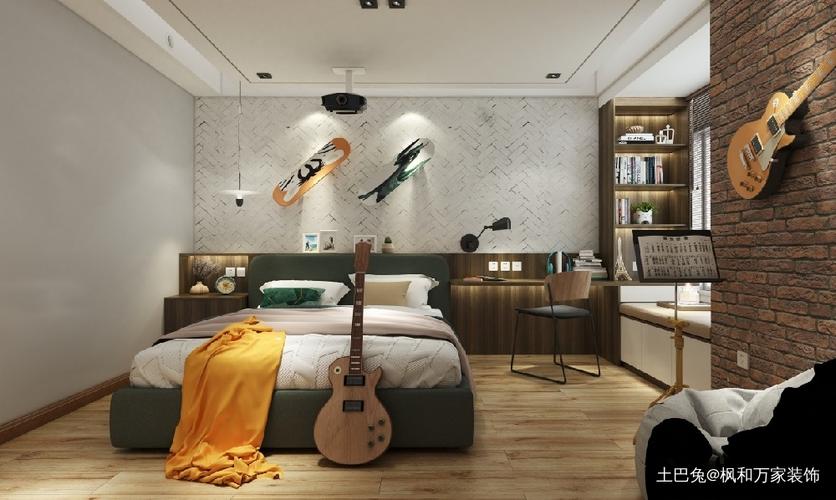 78新中式风格年轻人的新中式卧室中式现代卧室设计图片赏析