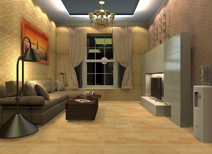 图室内3d效果图制作3d设计效果图现代客厅简约风格室内装修设计室内