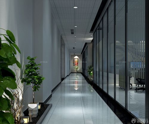 简约办公室装修风格走廊设计图设计456装修效果图