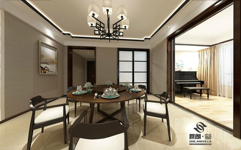 四居室中式风格餐厅天隽峰168新中式装修效果图